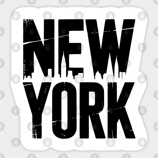 New York black design Sticker by UrbanLifeApparel